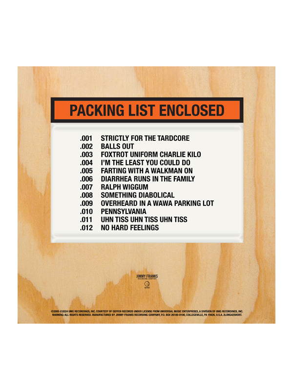 Hefty Fine vinyl - edition of 1000 (standard black vinyl)