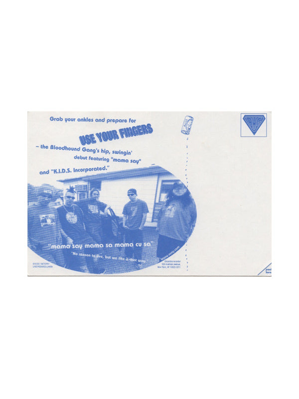 1995 Use Your Fingers Postcard Sticker
