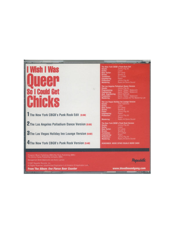 I Wish I Was Queer... Promotional CD Single
