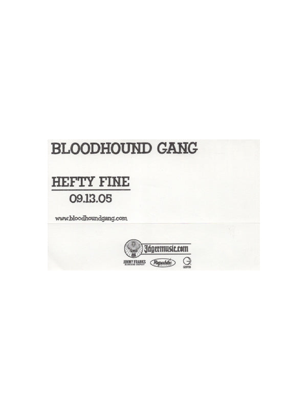 2005 Hefty Fine Promotional Sticker