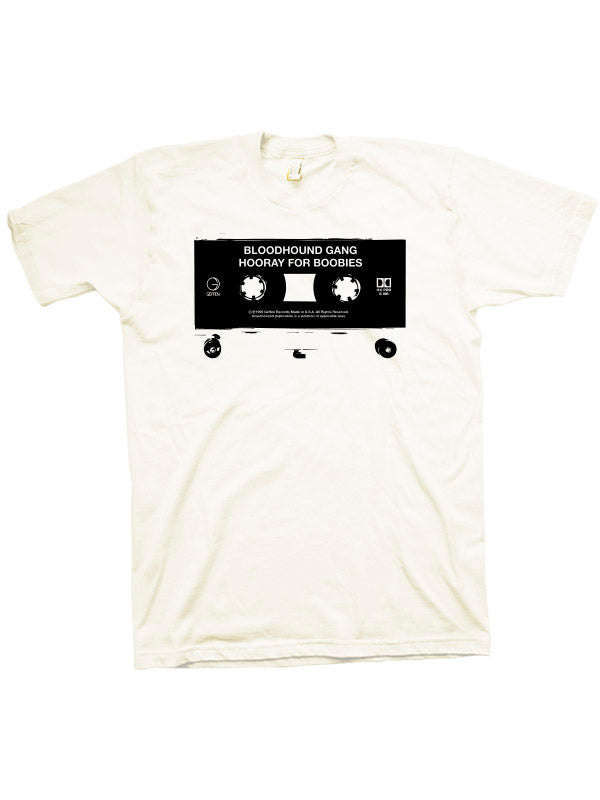 Cassette T-shirt (black on white)