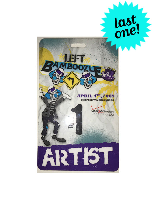 2009 Bamboozle Left Artist Laminate