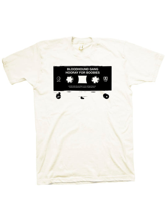 Cassette T-shirt (black on white)