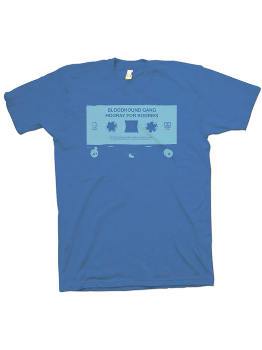 Cassette T-shirt (blue on blue)